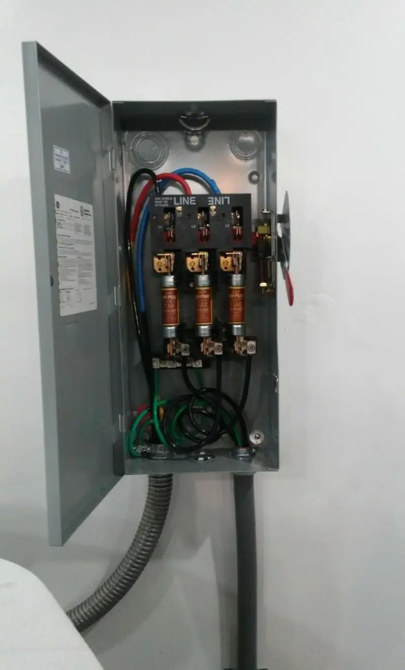 Three-phase disconnect switch installed for Electrical Wiring & Rewiring in Rogersville